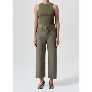 Agolde Daria Utility Pant In Duffle Olive Green Cargo Pants Women’s Size 26